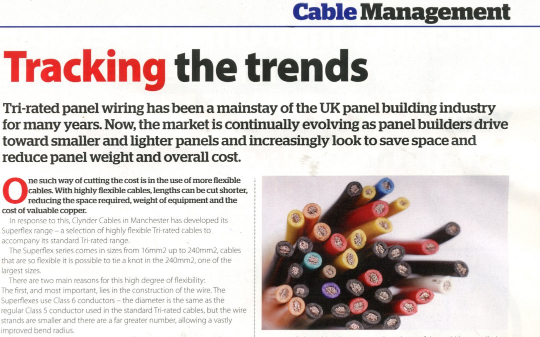 28.06.19 Clynder Cables featured in Electrical Wholesaler Magazine